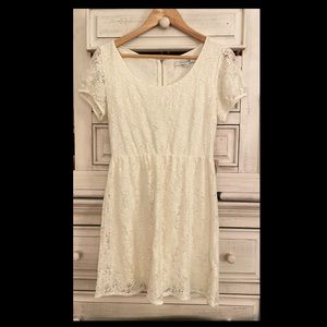 Ivory Lacy Dress, Simple Spring/Summer, Size M, NWT